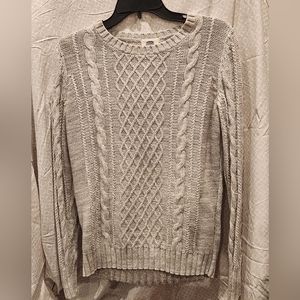 Old Navy large gray knit sweater